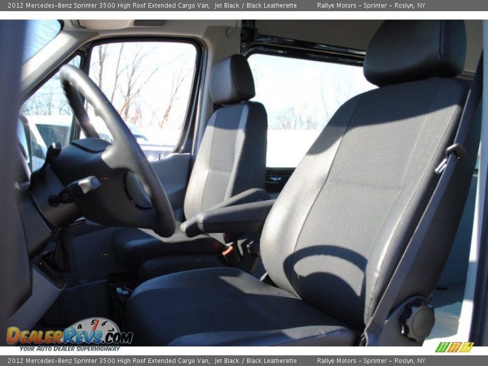 2012 Mercedes-Benz Sprinter 3500 High Roof Extended Cargo Van Jet Black / Black Leatherette Photo #8