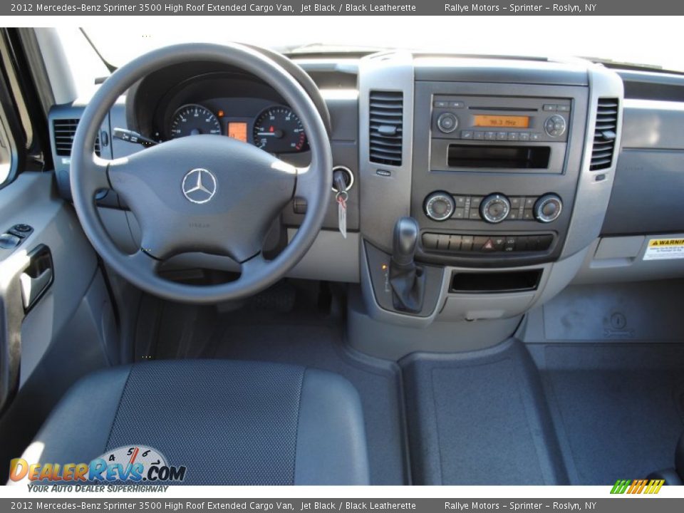 2012 Mercedes-Benz Sprinter 3500 High Roof Extended Cargo Van Jet Black / Black Leatherette Photo #9