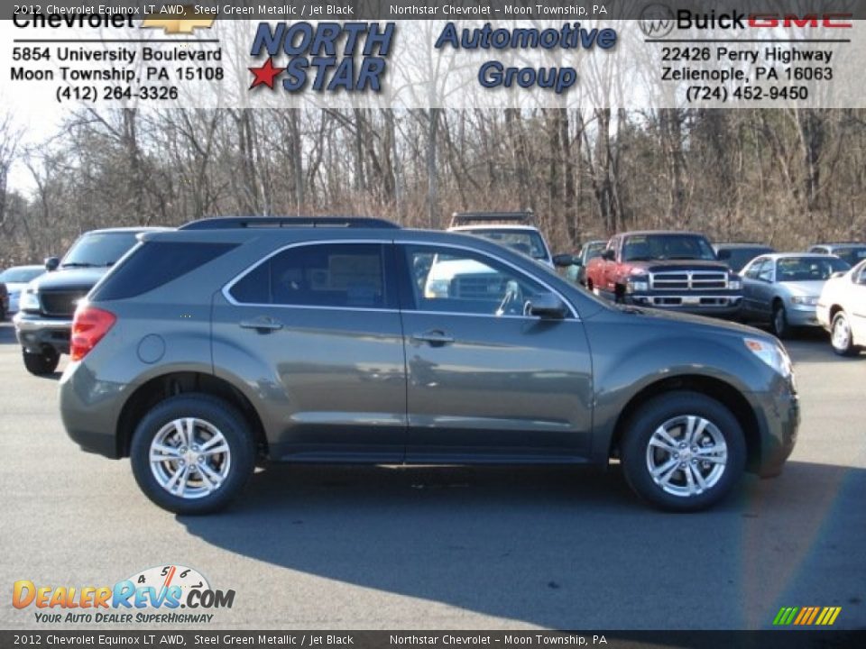 2012 Chevrolet Equinox LT AWD Steel Green Metallic / Jet Black Photo #1