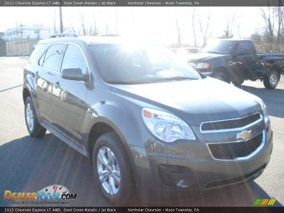 2012 Chevrolet Equinox LT AWD Steel Green Metallic / Jet Black Photo #2