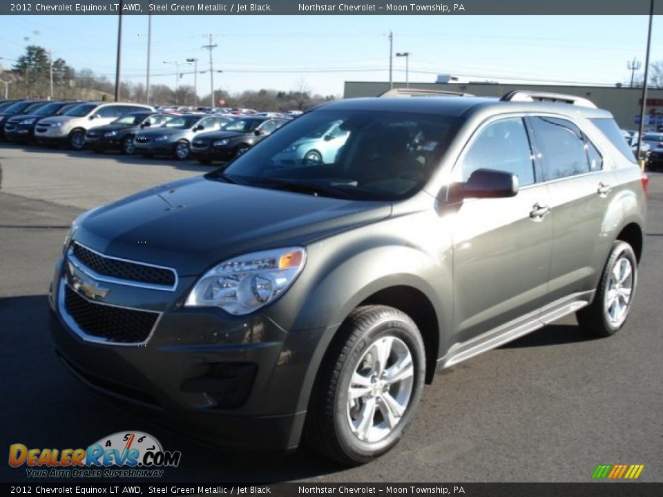 2012 Chevrolet Equinox LT AWD Steel Green Metallic / Jet Black Photo #4