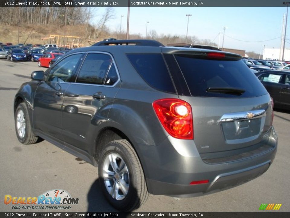 2012 Chevrolet Equinox LT AWD Steel Green Metallic / Jet Black Photo #6