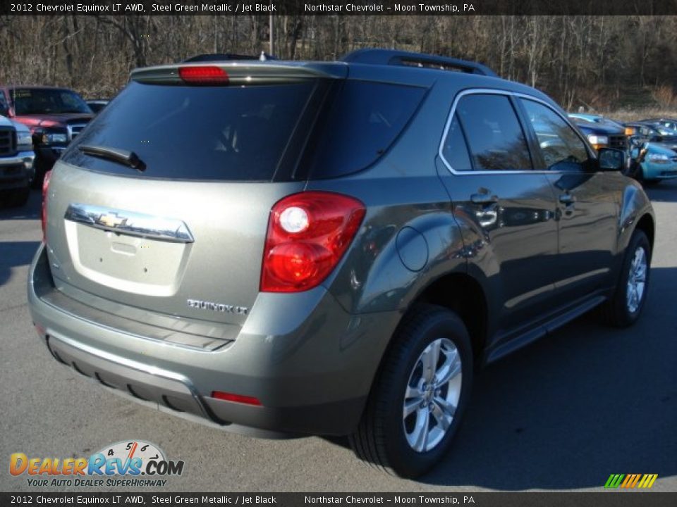 2012 Chevrolet Equinox LT AWD Steel Green Metallic / Jet Black Photo #8