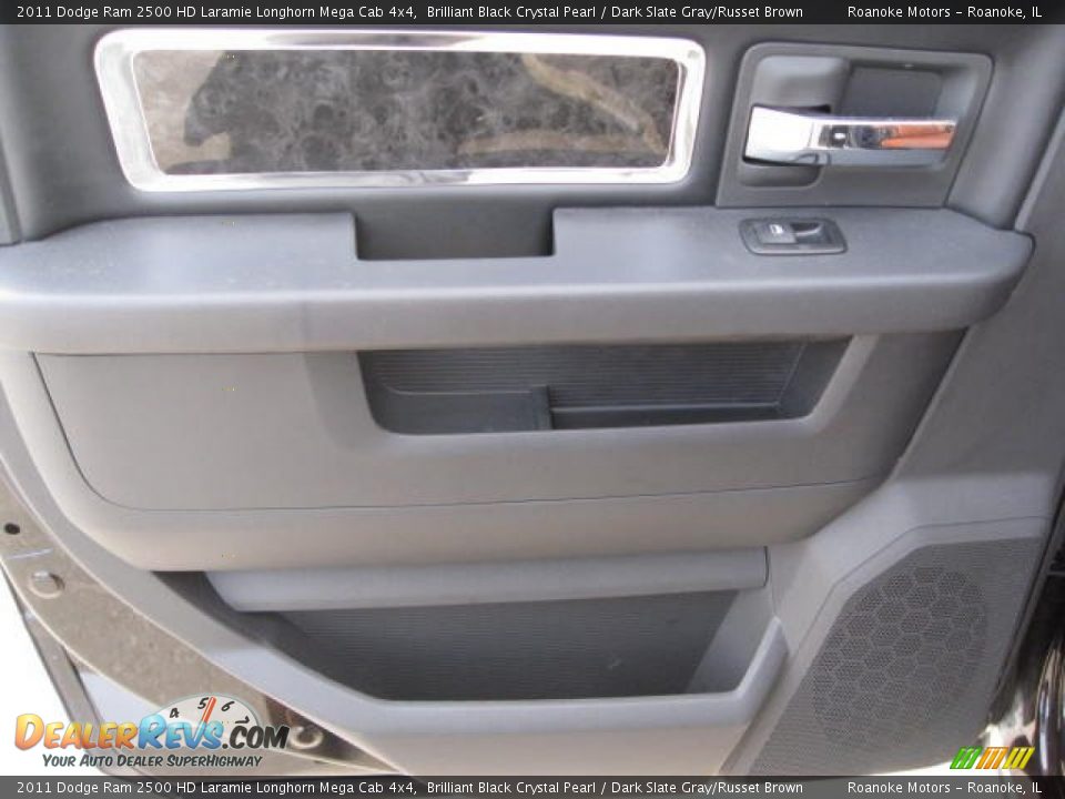 2011 Dodge Ram 2500 HD Laramie Longhorn Mega Cab 4x4 Brilliant Black Crystal Pearl / Dark Slate Gray/Russet Brown Photo #27
