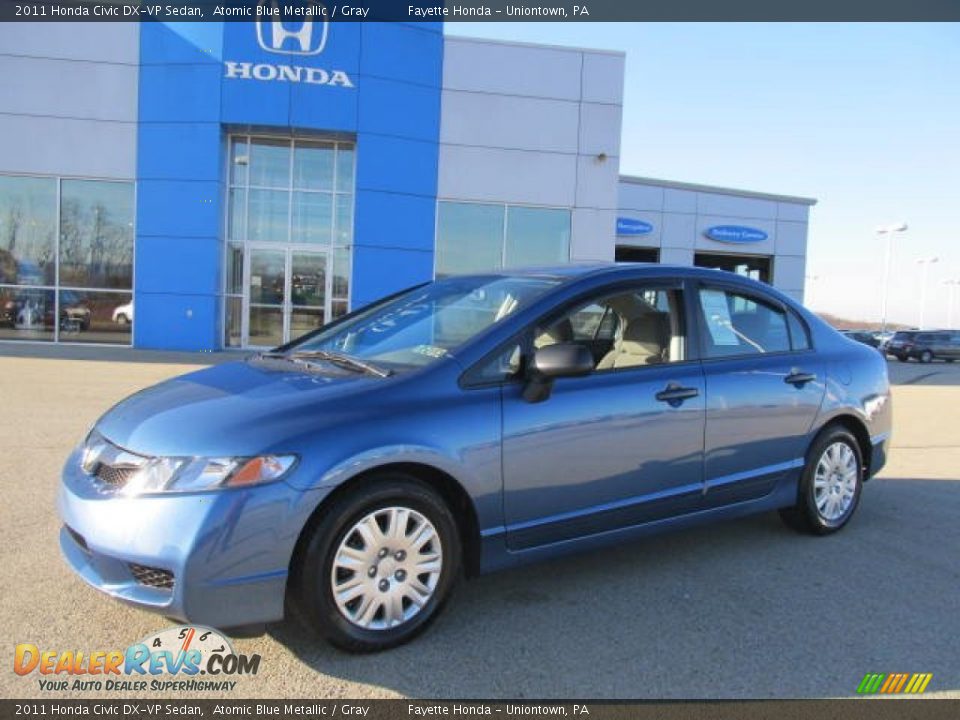 2011 Honda Civic DX-VP Sedan Atomic Blue Metallic / Gray Photo #1