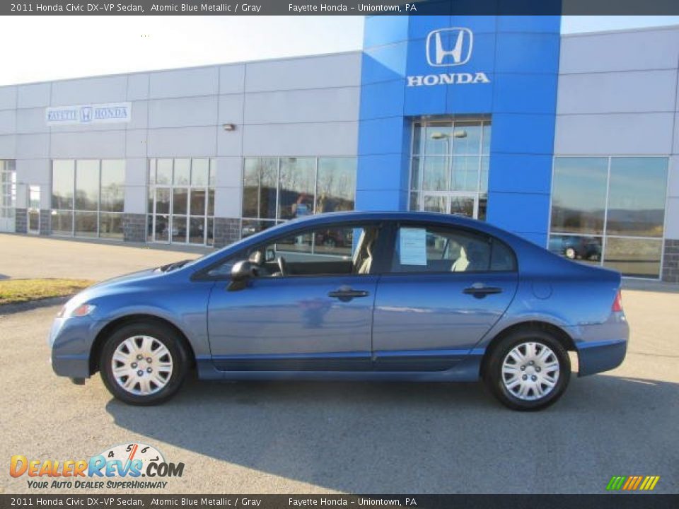 2011 Honda Civic DX-VP Sedan Atomic Blue Metallic / Gray Photo #2
