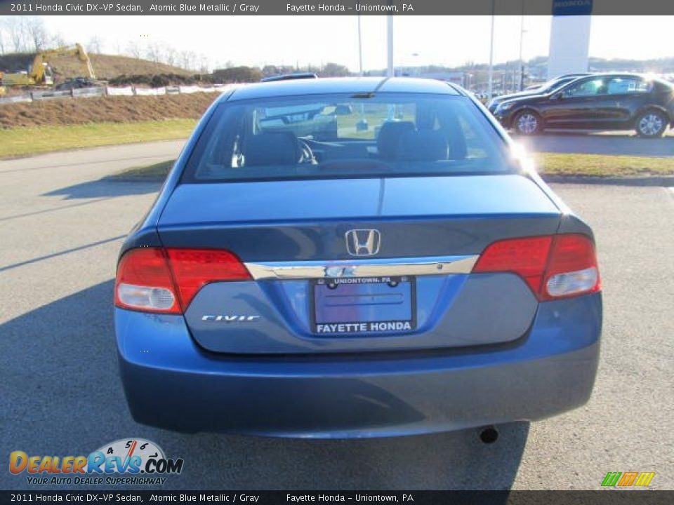 2011 Honda Civic DX-VP Sedan Atomic Blue Metallic / Gray Photo #3