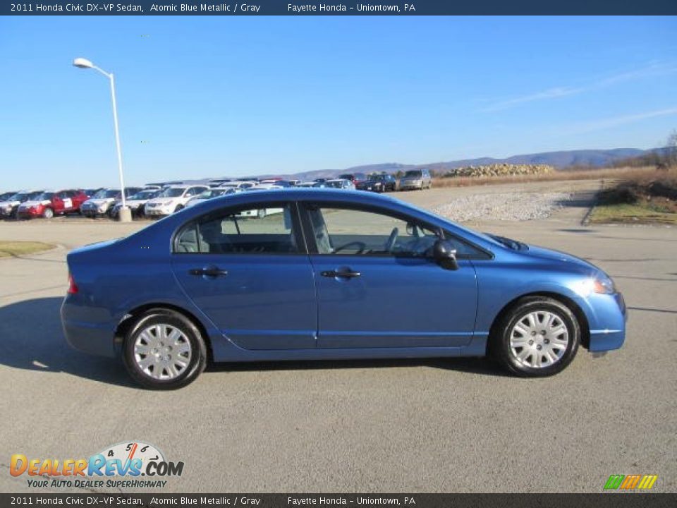 2011 Honda Civic DX-VP Sedan Atomic Blue Metallic / Gray Photo #4