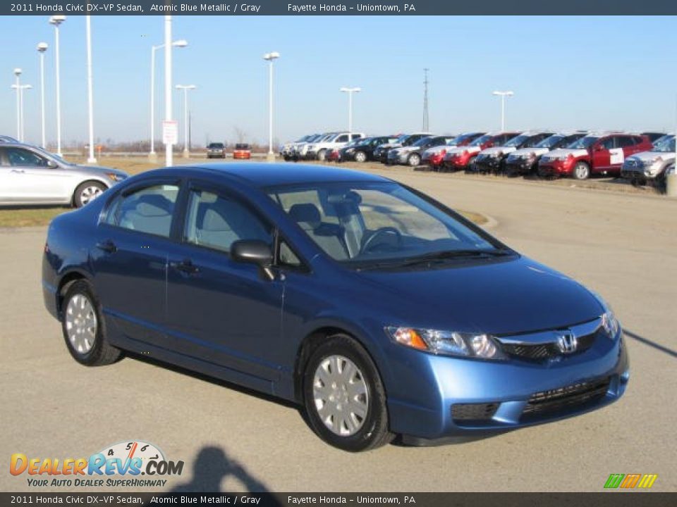 2011 Honda Civic DX-VP Sedan Atomic Blue Metallic / Gray Photo #5