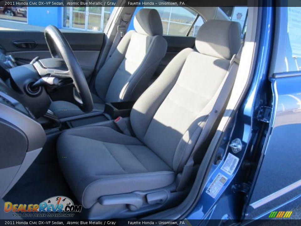 2011 Honda Civic DX-VP Sedan Atomic Blue Metallic / Gray Photo #7