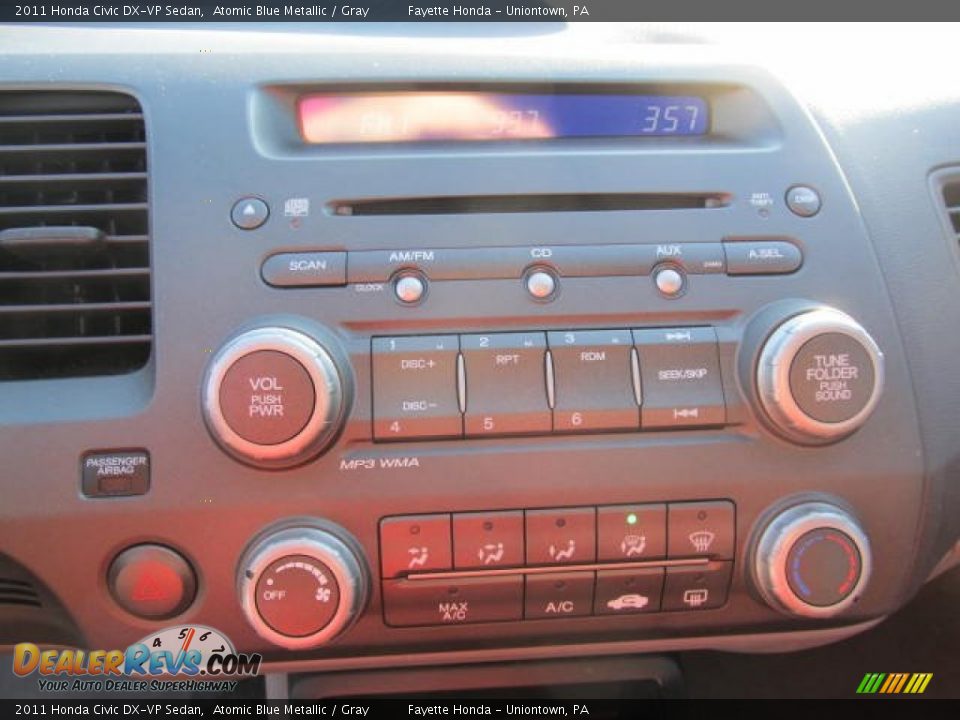 2011 Honda Civic DX-VP Sedan Atomic Blue Metallic / Gray Photo #11