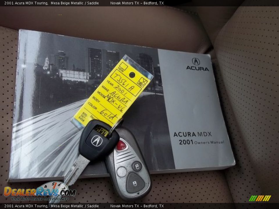 2001 Acura MDX Touring Mesa Beige Metallic / Saddle Photo #2