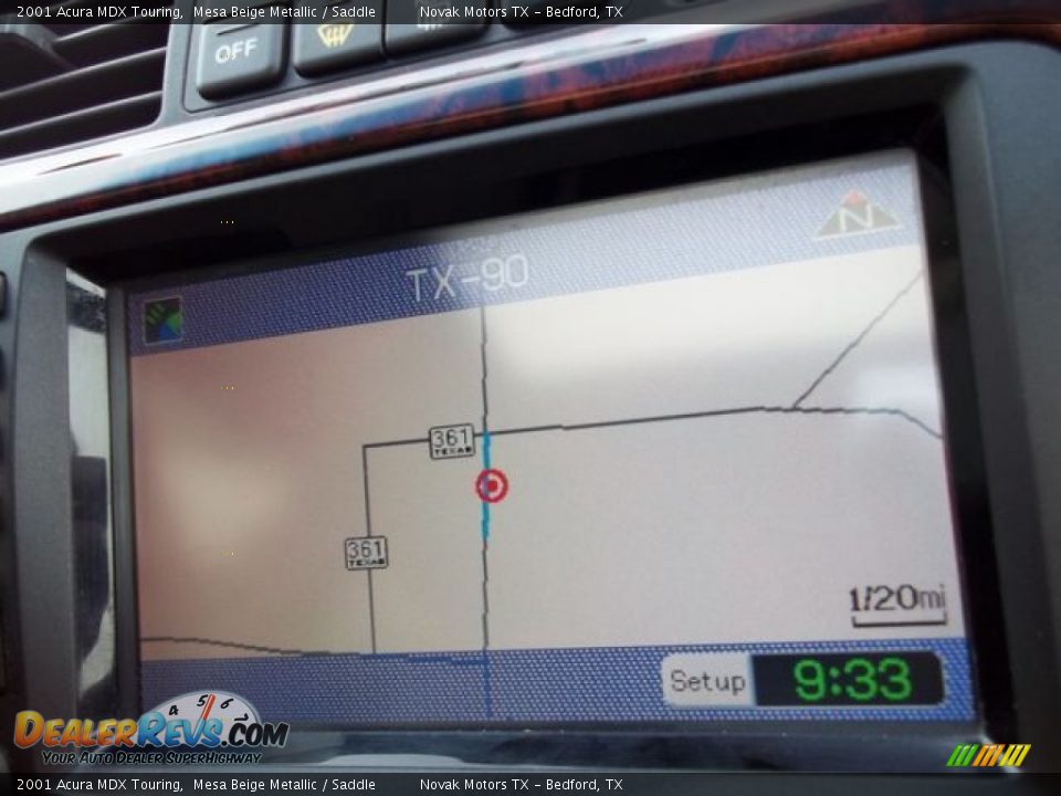 2001 Acura MDX Touring Mesa Beige Metallic / Saddle Photo #10