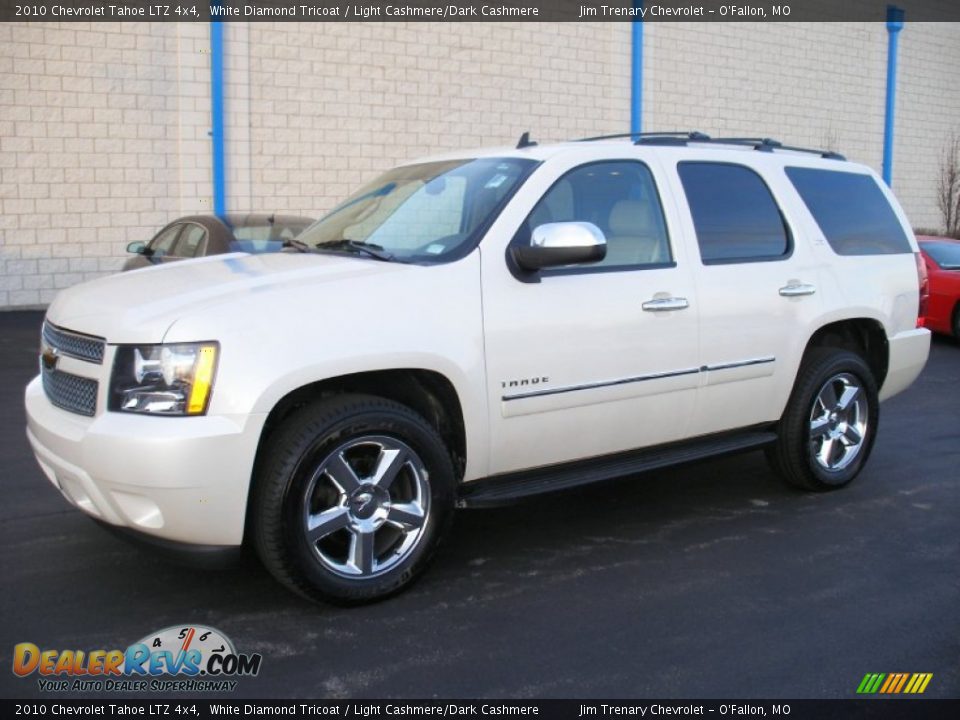 2010 Chevrolet Tahoe LTZ 4x4 White Diamond Tricoat / Light Cashmere/Dark Cashmere Photo #1