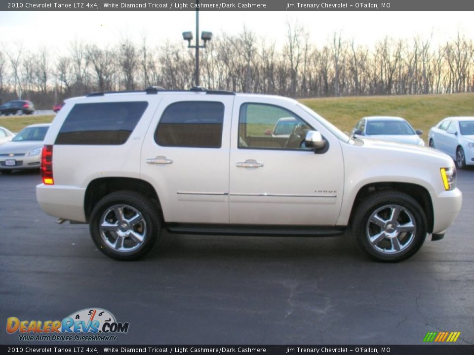 2010 Chevrolet Tahoe LTZ 4x4 White Diamond Tricoat / Light Cashmere/Dark Cashmere Photo #5
