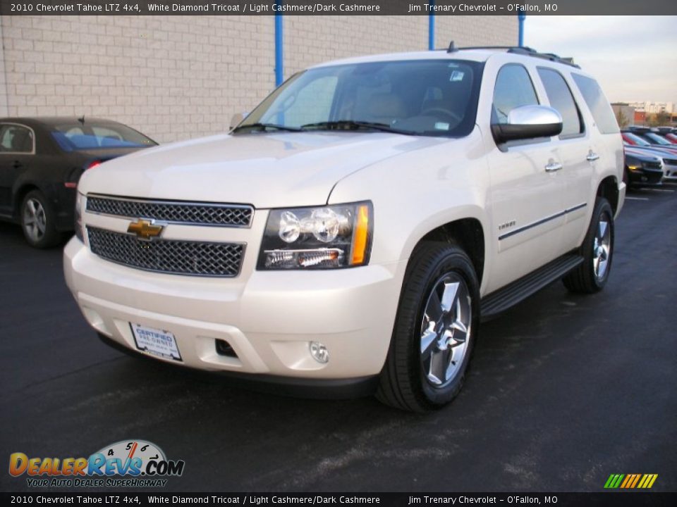2010 Chevrolet Tahoe LTZ 4x4 White Diamond Tricoat / Light Cashmere/Dark Cashmere Photo #6