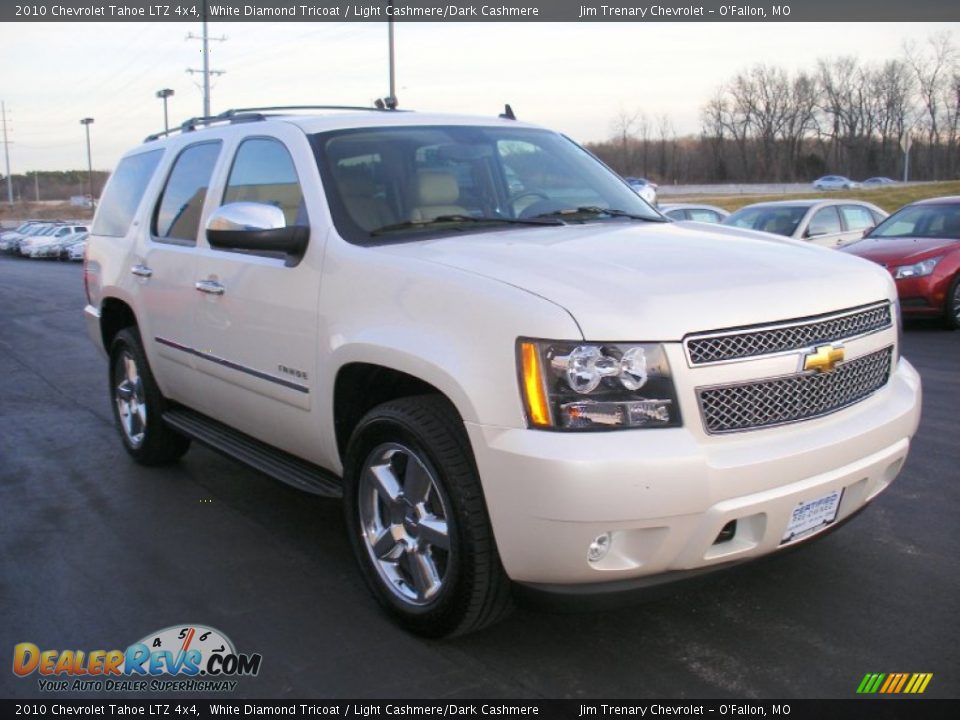 2010 Chevrolet Tahoe LTZ 4x4 White Diamond Tricoat / Light Cashmere/Dark Cashmere Photo #7