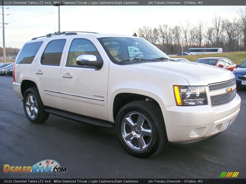2010 Chevrolet Tahoe LTZ 4x4 White Diamond Tricoat / Light Cashmere/Dark Cashmere Photo #8
