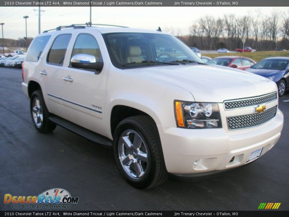 2010 Chevrolet Tahoe LTZ 4x4 White Diamond Tricoat / Light Cashmere/Dark Cashmere Photo #9
