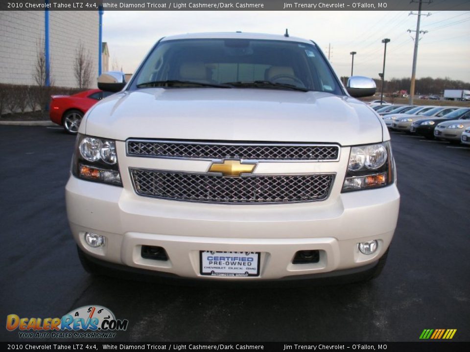 2010 Chevrolet Tahoe LTZ 4x4 White Diamond Tricoat / Light Cashmere/Dark Cashmere Photo #11