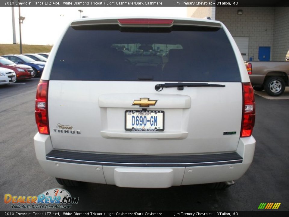 2010 Chevrolet Tahoe LTZ 4x4 White Diamond Tricoat / Light Cashmere/Dark Cashmere Photo #12