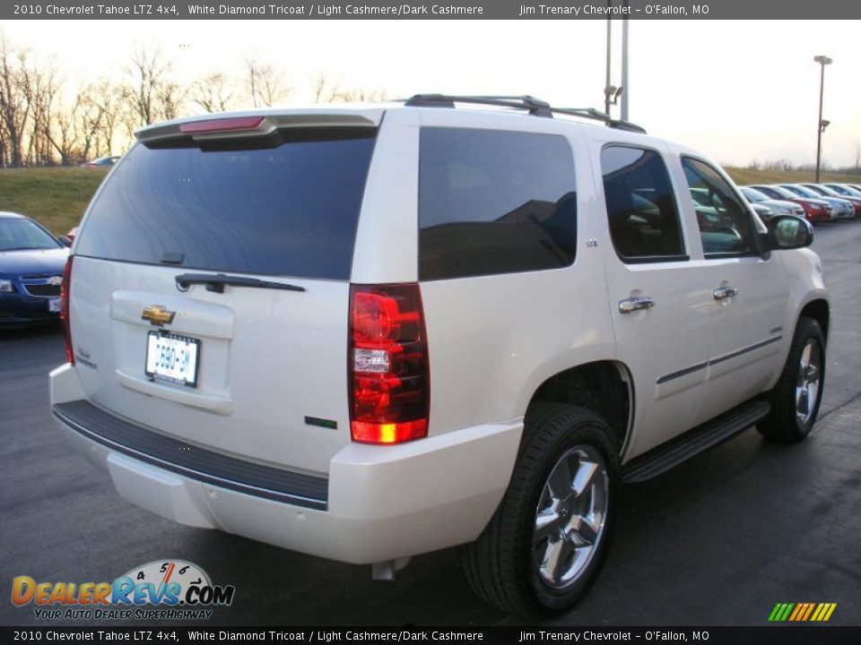 2010 Chevrolet Tahoe LTZ 4x4 White Diamond Tricoat / Light Cashmere/Dark Cashmere Photo #14
