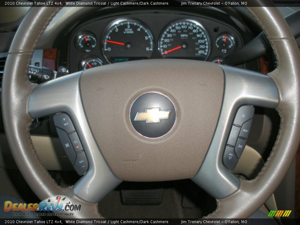 2010 Chevrolet Tahoe LTZ 4x4 White Diamond Tricoat / Light Cashmere/Dark Cashmere Photo #24