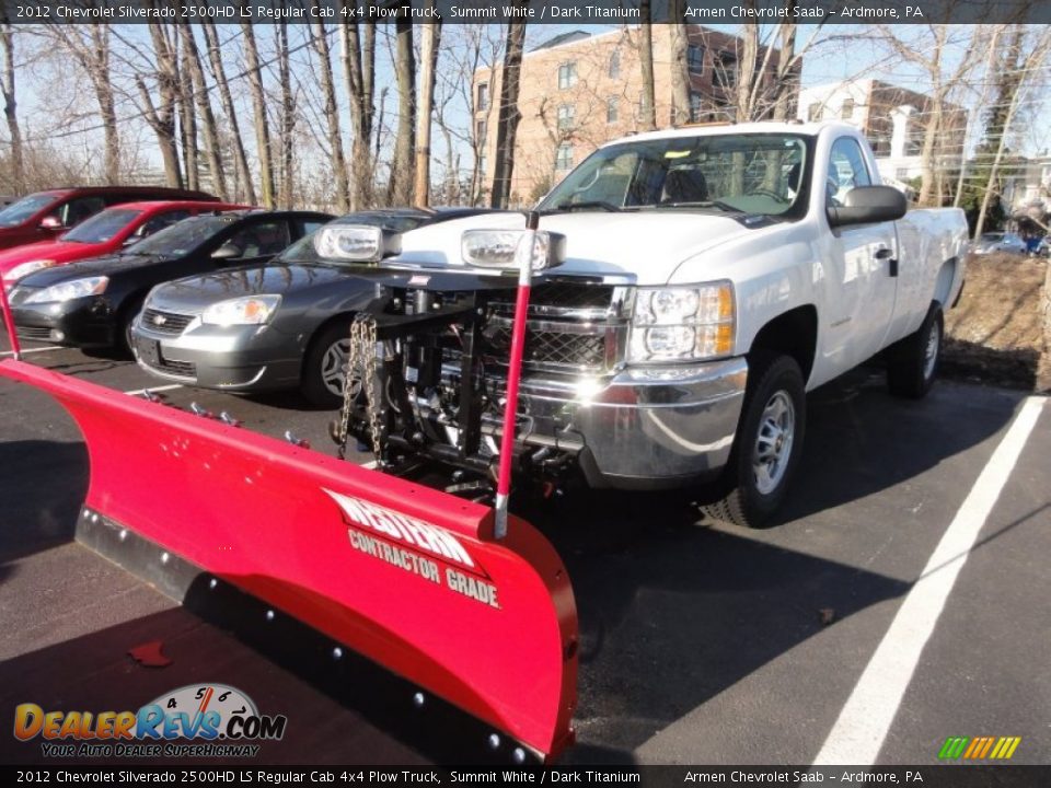 2012 Chevrolet Silverado 2500HD LS Regular Cab 4x4 Plow Truck Summit White / Dark Titanium Photo #2