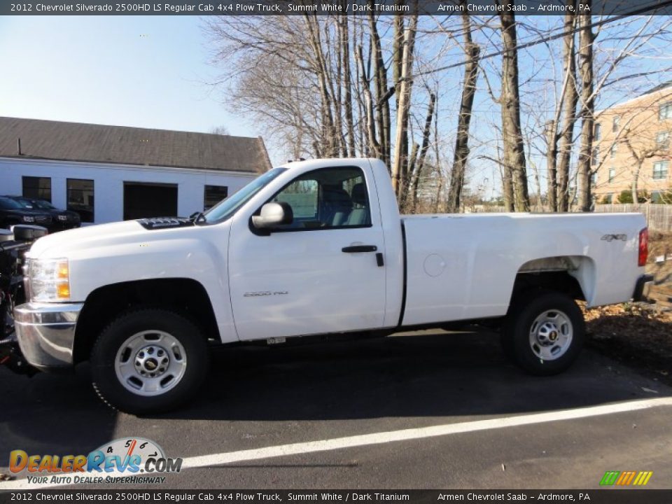 2012 Chevrolet Silverado 2500HD LS Regular Cab 4x4 Plow Truck Summit White / Dark Titanium Photo #4