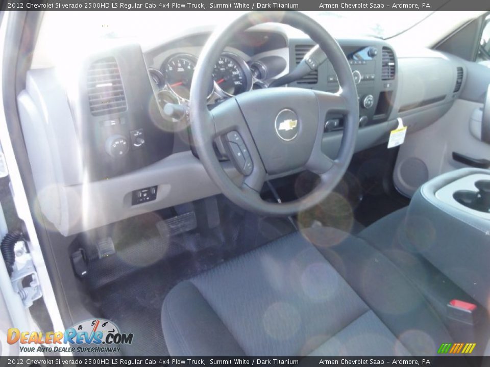 2012 Chevrolet Silverado 2500HD LS Regular Cab 4x4 Plow Truck Summit White / Dark Titanium Photo #6