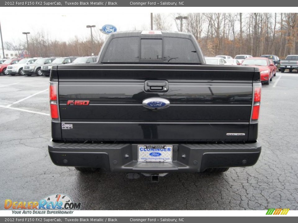 2012 Ford F150 FX2 SuperCab Tuxedo Black Metallic / Black Photo #4