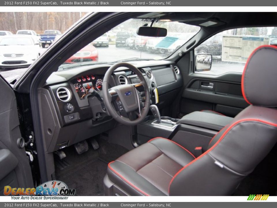 Black Interior - 2012 Ford F150 FX2 SuperCab Photo #22