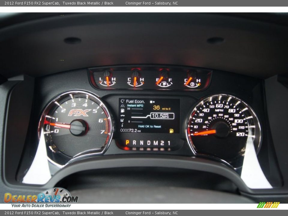 2012 Ford F150 FX2 SuperCab Gauges Photo #23