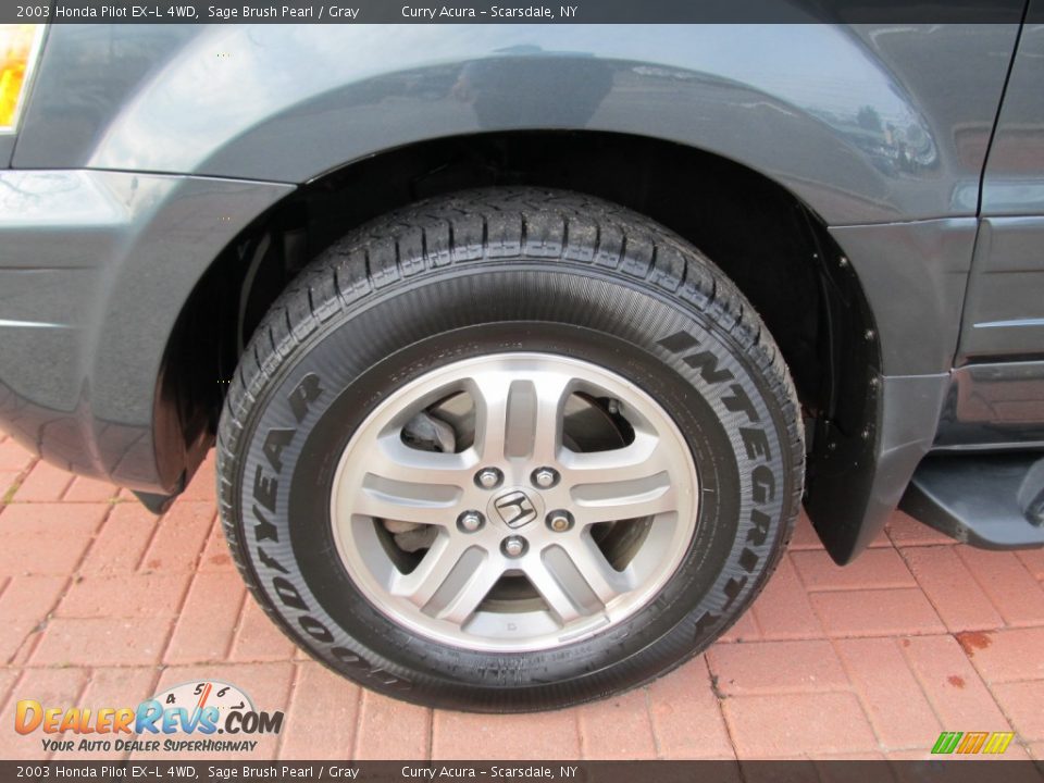 2003 Honda Pilot EX-L 4WD Sage Brush Pearl / Gray Photo #8