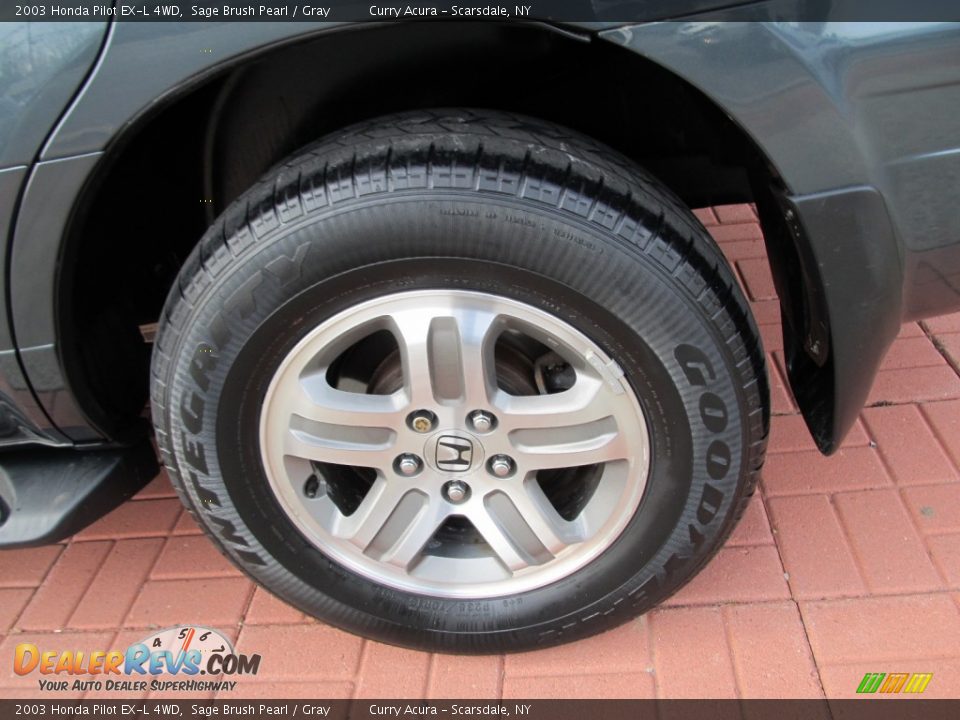 2003 Honda Pilot EX-L 4WD Sage Brush Pearl / Gray Photo #9