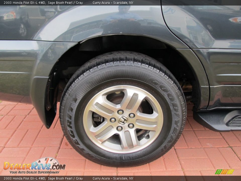 2003 Honda Pilot EX-L 4WD Sage Brush Pearl / Gray Photo #10