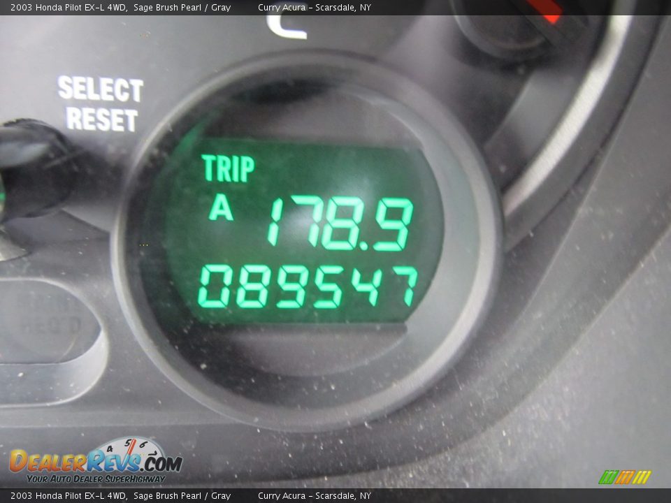 2003 Honda Pilot EX-L 4WD Sage Brush Pearl / Gray Photo #20
