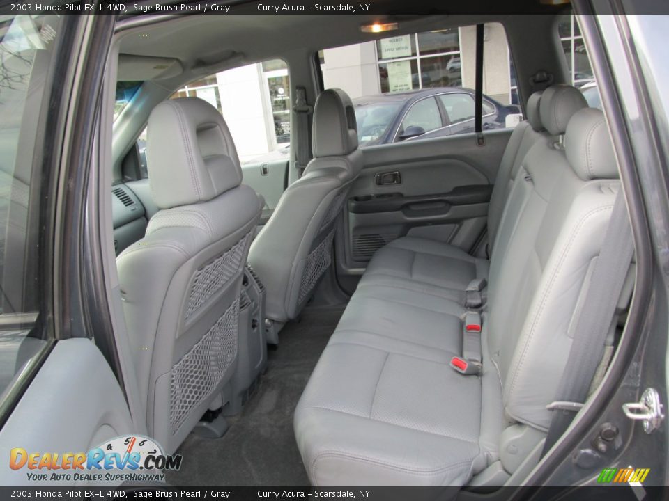 2003 Honda Pilot EX-L 4WD Sage Brush Pearl / Gray Photo #22
