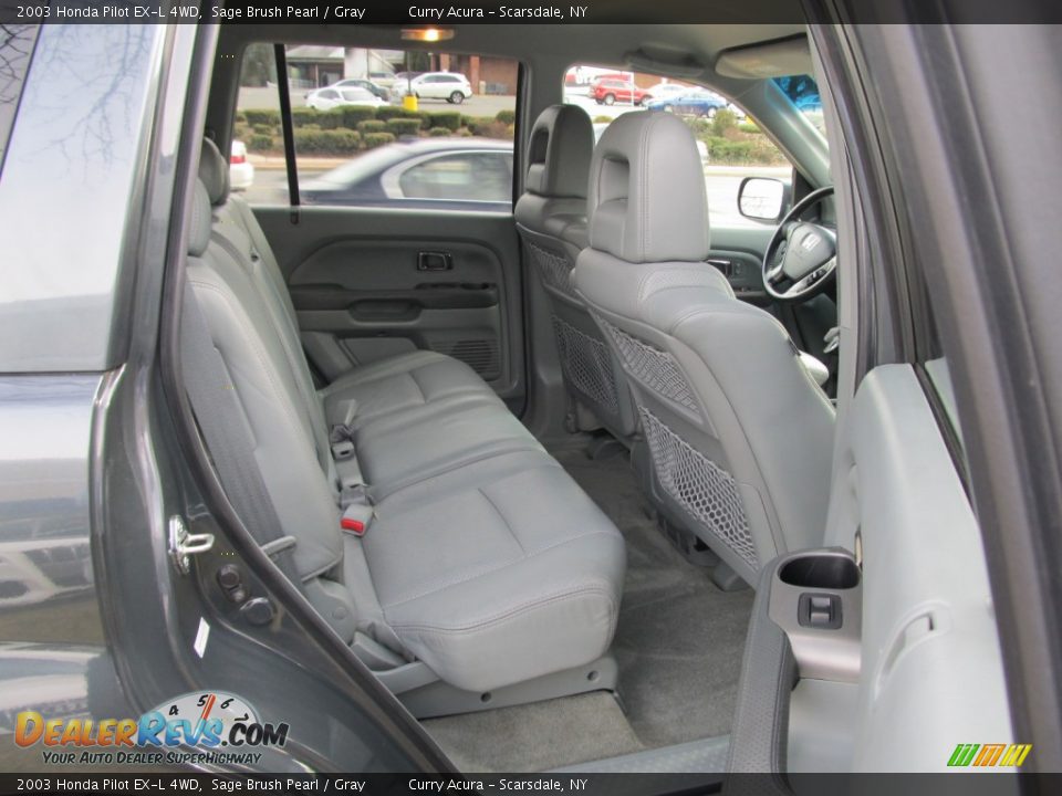 2003 Honda Pilot EX-L 4WD Sage Brush Pearl / Gray Photo #24