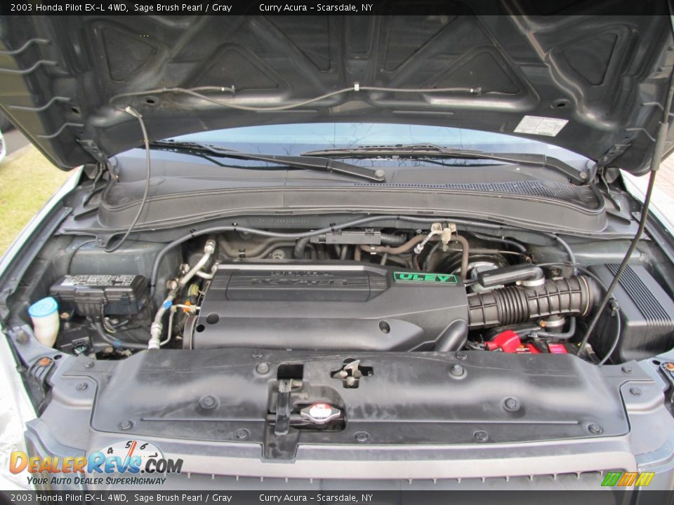 2003 Honda Pilot EX-L 4WD Sage Brush Pearl / Gray Photo #26