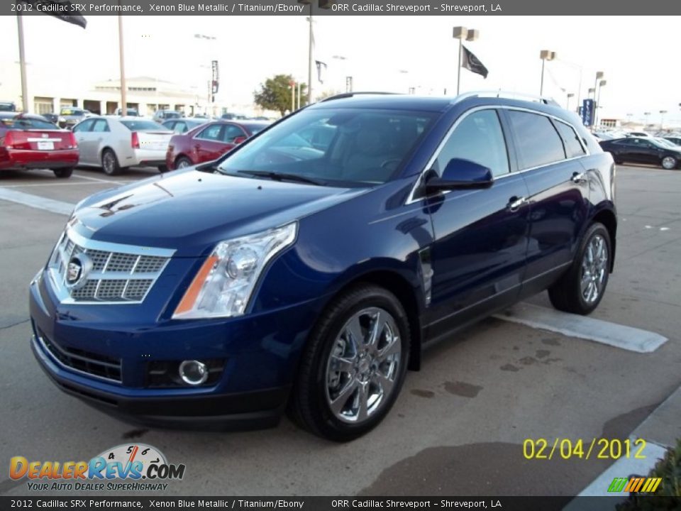 2012 Cadillac SRX Performance Xenon Blue Metallic / Titanium/Ebony Photo #1