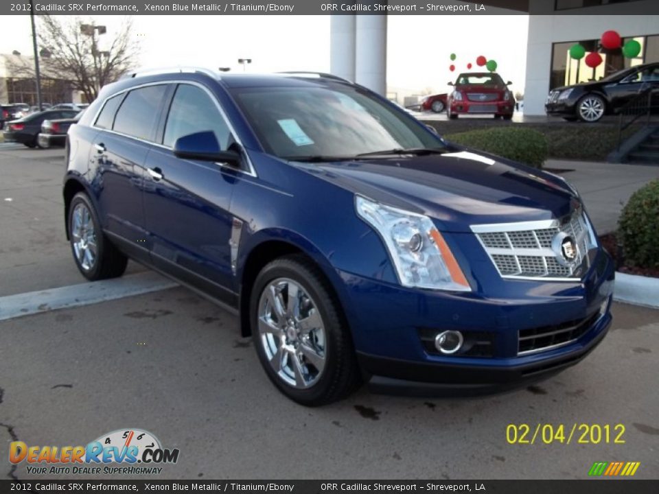 2012 Cadillac SRX Performance Xenon Blue Metallic / Titanium/Ebony Photo #2