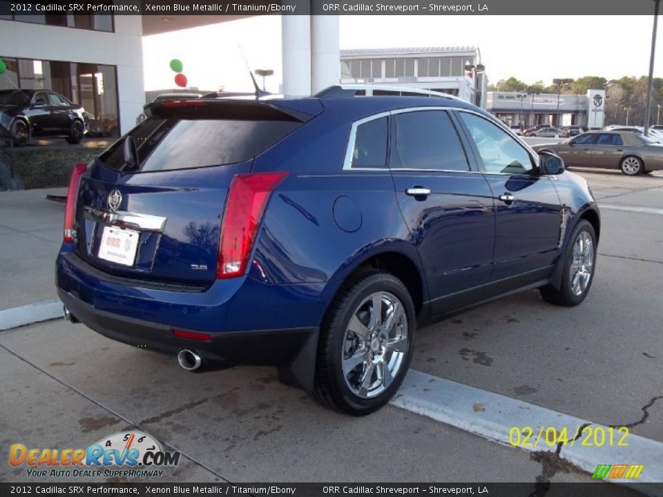 2012 Cadillac SRX Performance Xenon Blue Metallic / Titanium/Ebony Photo #3