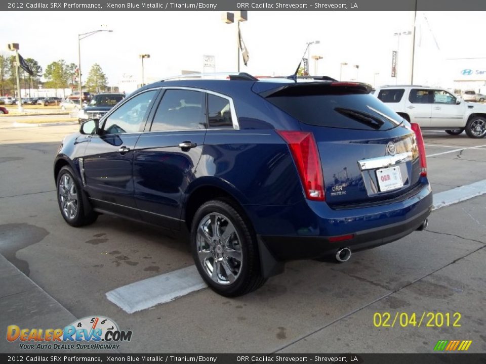 2012 Cadillac SRX Performance Xenon Blue Metallic / Titanium/Ebony Photo #4