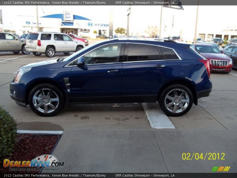 2012 Cadillac SRX Performance Xenon Blue Metallic / Titanium/Ebony Photo #5