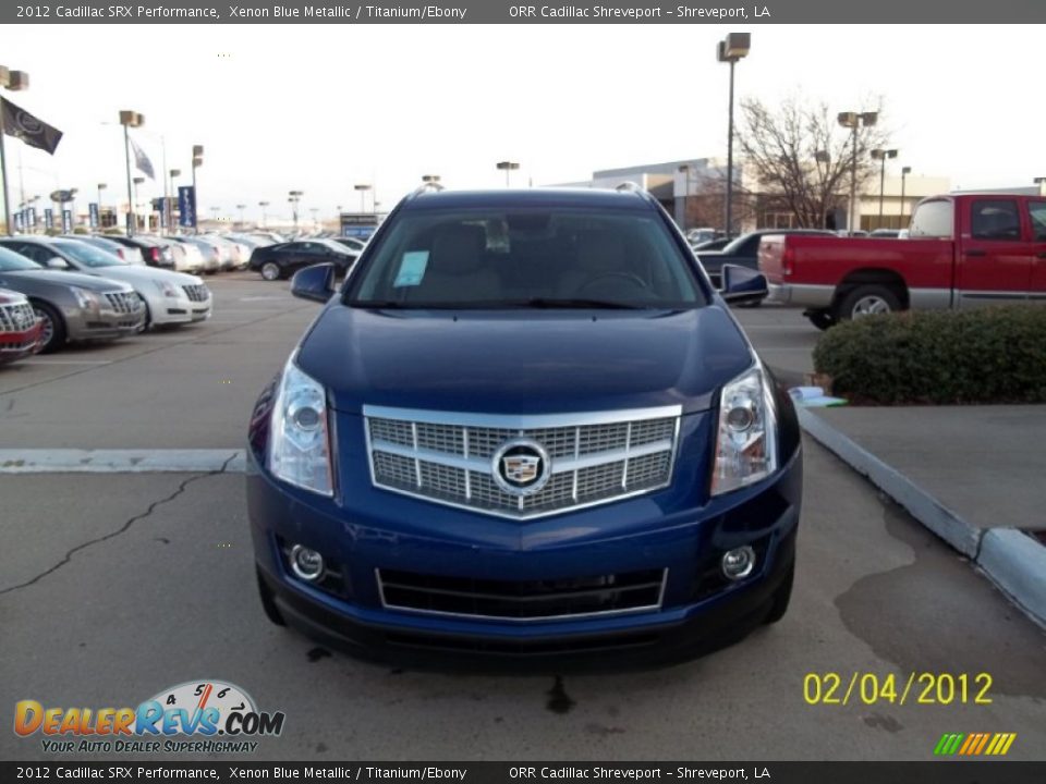 2012 Cadillac SRX Performance Xenon Blue Metallic / Titanium/Ebony Photo #7