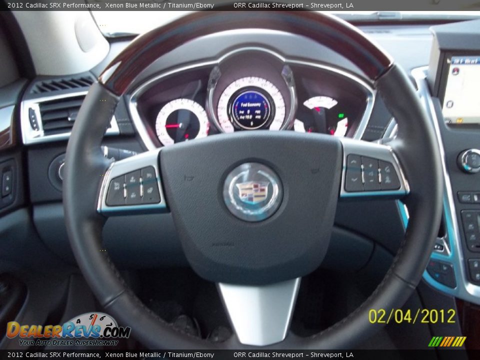 2012 Cadillac SRX Performance Xenon Blue Metallic / Titanium/Ebony Photo #9