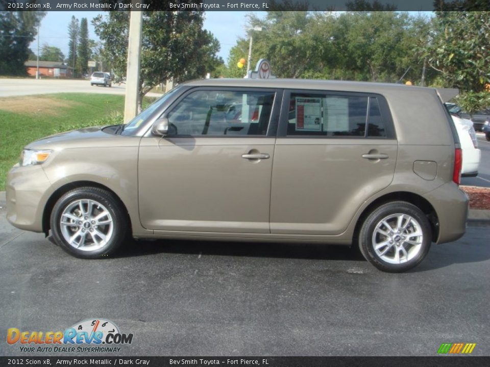 2012 Scion xB Army Rock Metallic / Dark Gray Photo #4