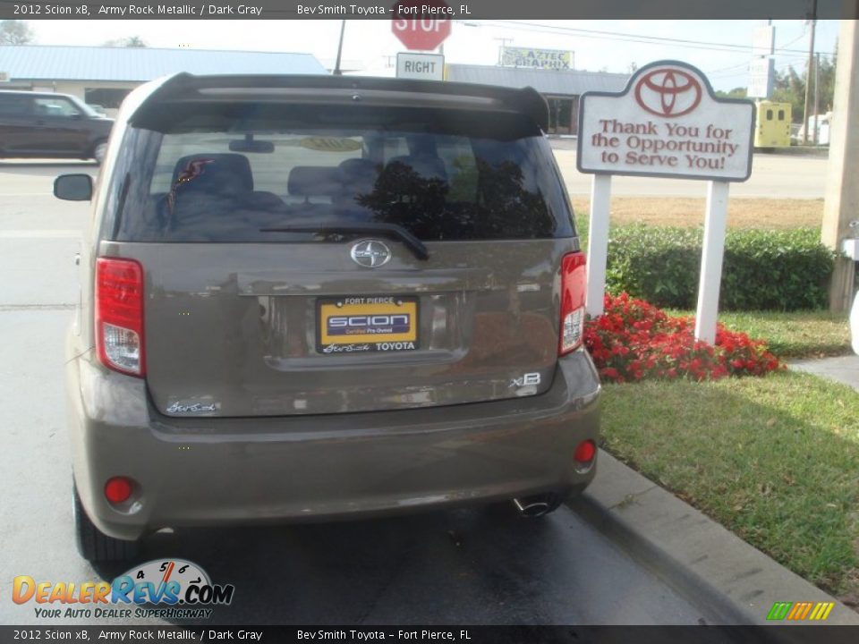 2012 Scion xB Army Rock Metallic / Dark Gray Photo #6