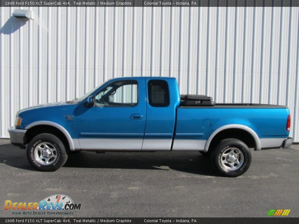 Teal Metallic 1998 Ford F150 XLT SuperCab 4x4 Photo #2
